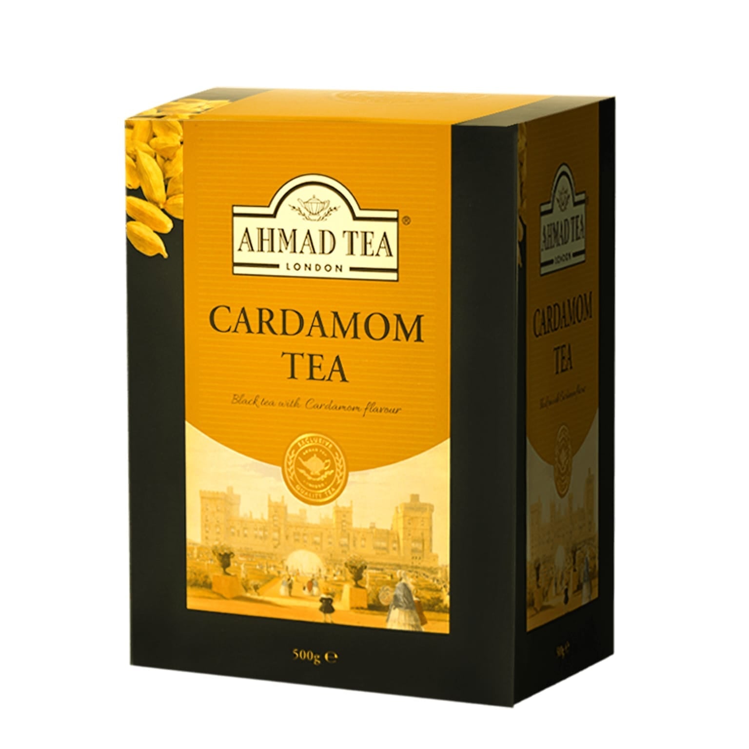A 500 Grams Box of Ahmed Tea Cylon Cardamom Tea