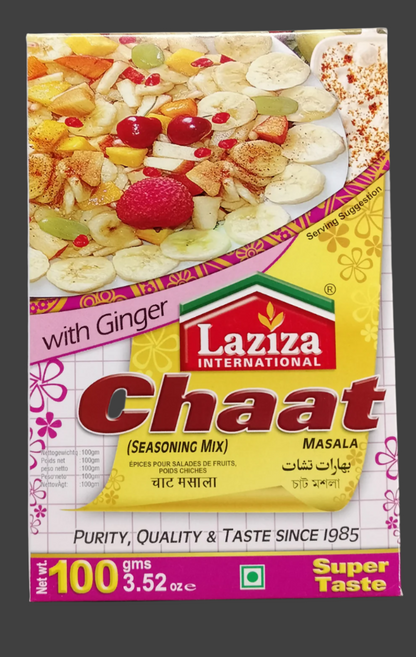 laziza chaat masala mix with ginger