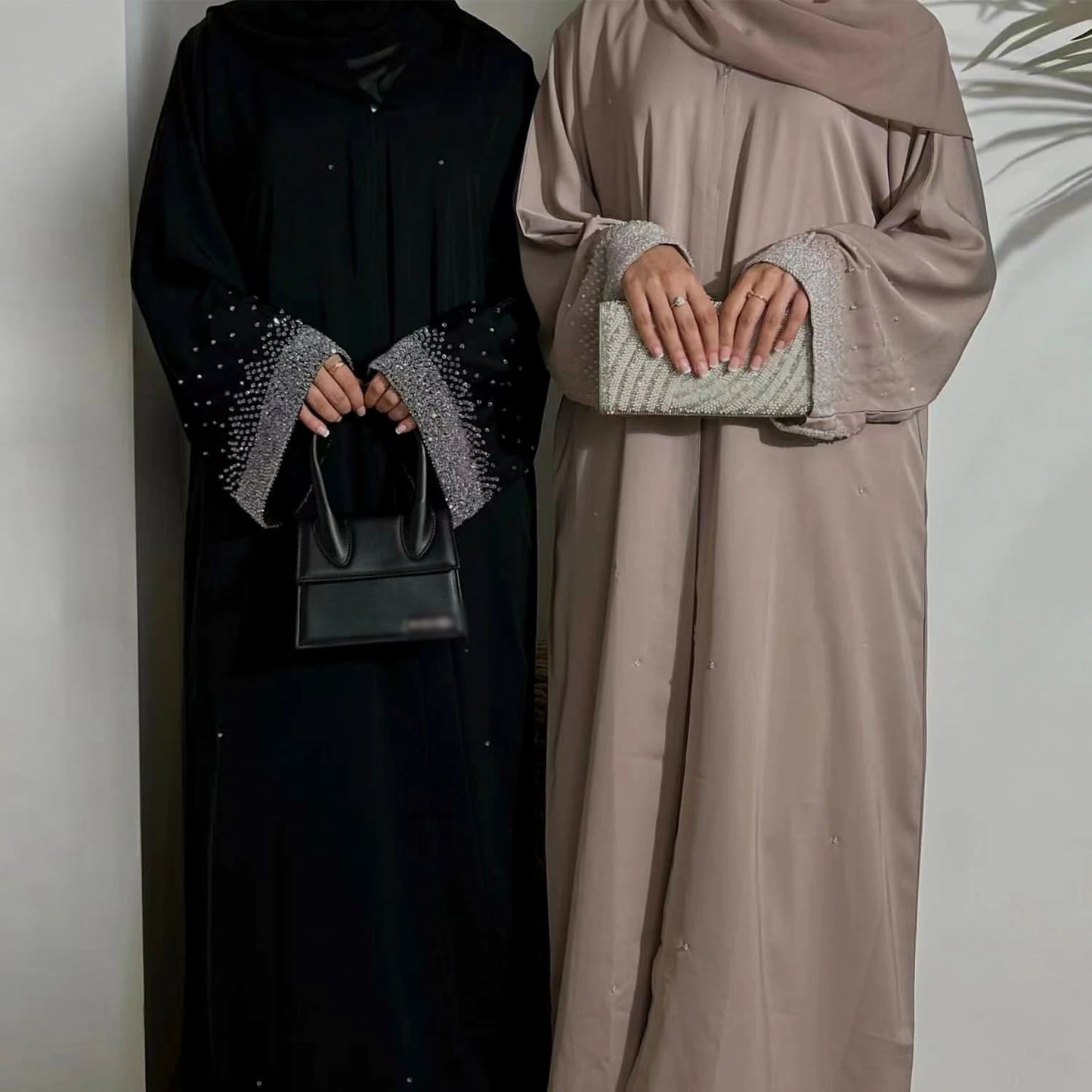 Altasawuq Luxury Dubai Abayas Nida Diamond Kimono Open Abaya for Women Muslim Dress Ramadan Eid Kaftan Islam Jalabiya Caftan Marocain Robe