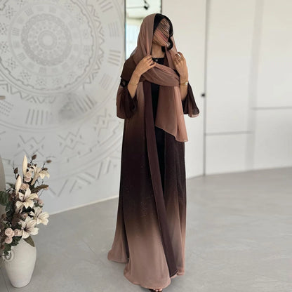 Altasawuq Eid Muslim Abaya Women Cardigan Jalabiya Morocco Party Dresses Dubai Sparkling Abayas Kaftan Vestidos Arab Long Robe 2024