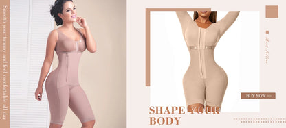 Fajas Colombianas Body Shaper Girdles for Women Tummy Control Post Surgery Compression Female Butt Lifter Shapewear Bodysuits