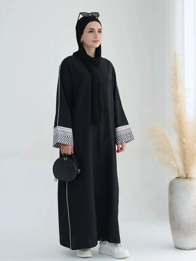 Altasawuq Ramadan Eid Black Dubai Muslim Modest Kaftan Dress Abaya Islam Kebaya Caftan Marocain Abayas For Women Robe Femme Musulmaan