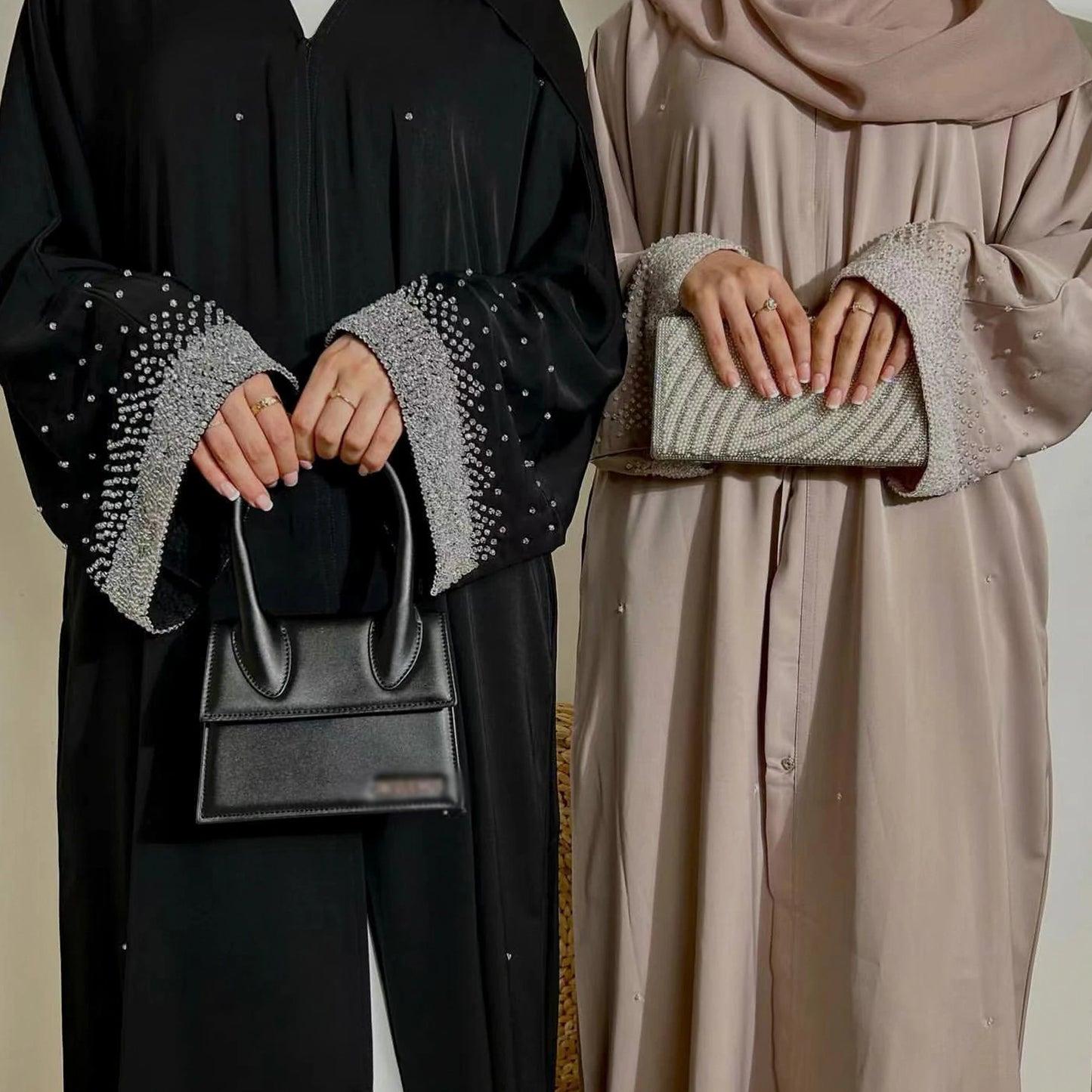 Altasawuq Luxury Dubai Abayas Nida Diamond Kimono Open Abaya for Women Muslim Dress Ramadan Eid Kaftan Islam Jalabiya Caftan Marocain Robe