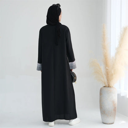 Altasawuq Ramadan Eid Black Dubai Muslim Modest Kaftan Dress Abaya Islam Kebaya Caftan Marocain Abayas For Women Robe Femme Musulmaan