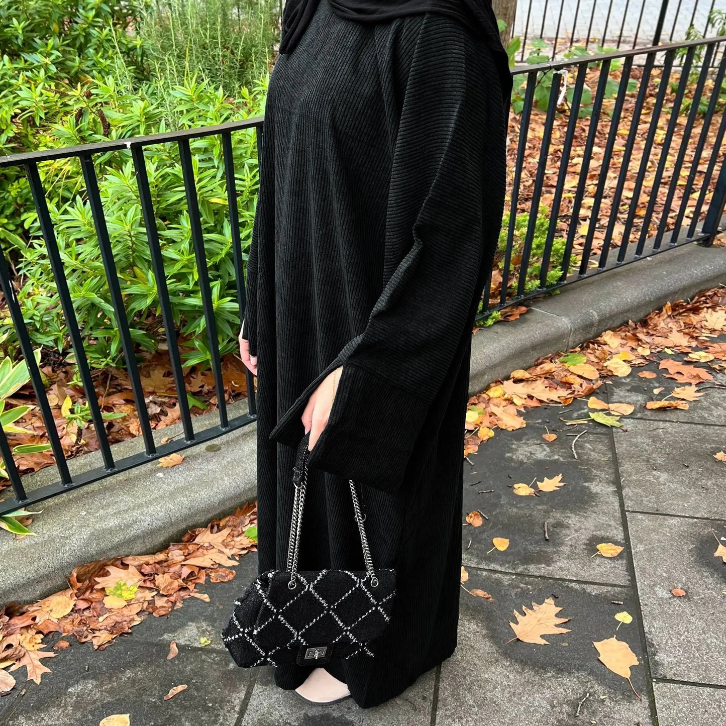 Altasawuq Corduroy Abaya Dubai Luxury Long Dresses Autumn Winter Abayas for Muslim Women Modest Turkey Islamic Clothing Kaftan Hijab Dress