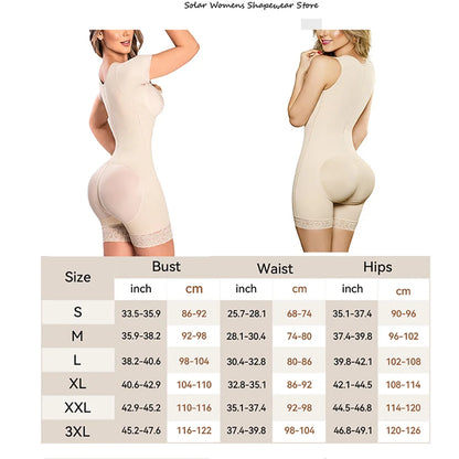 Fajas Colombianas Body Shaper Girdles for Women Tummy Control Post Surgery Compression Female Butt Lifter Shapewear Bodysuits