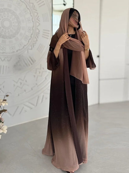 Altasawuq Eid Muslim Abaya Women Cardigan Jalabiya Morocco Party Dresses Dubai Sparkling Abayas Kaftan Vestidos Arab Long Robe 2024