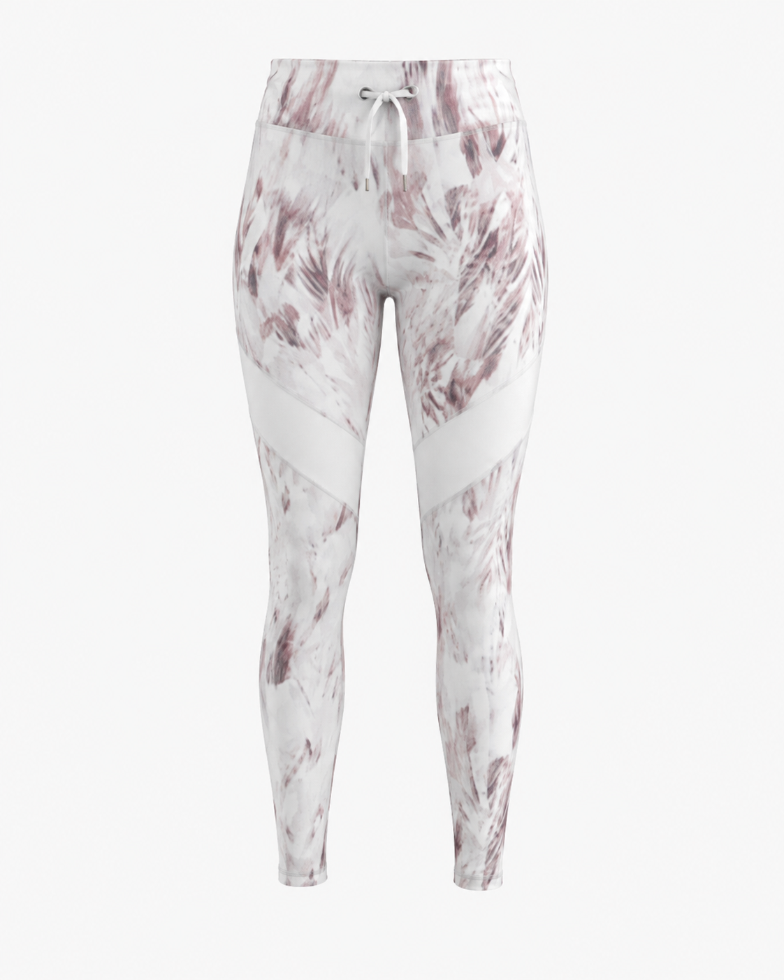 Women’s off white marbled active gym leggings