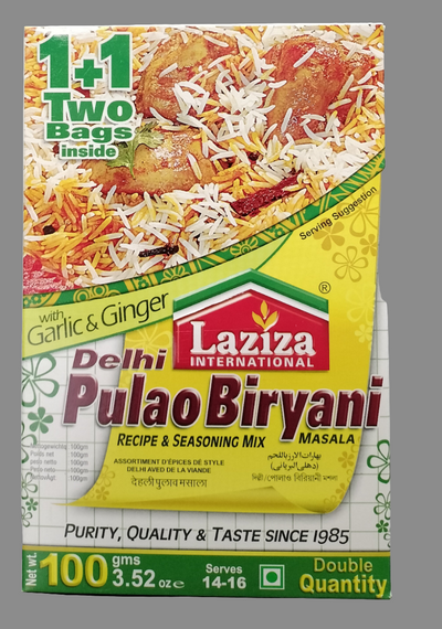 Altasawuq Delhi Pulao Biryani Mix Masala Recipe and Seasoning with Ginger and Garlic