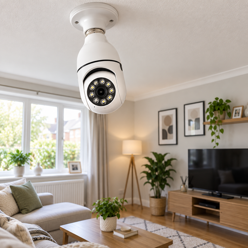 Ecoo Tech E27 camera home installation example