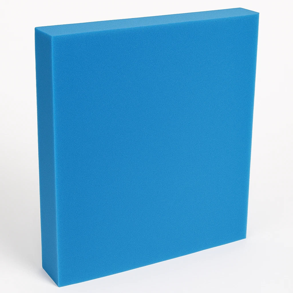 Blue upholstery foam for sofa cushions and seat pads
