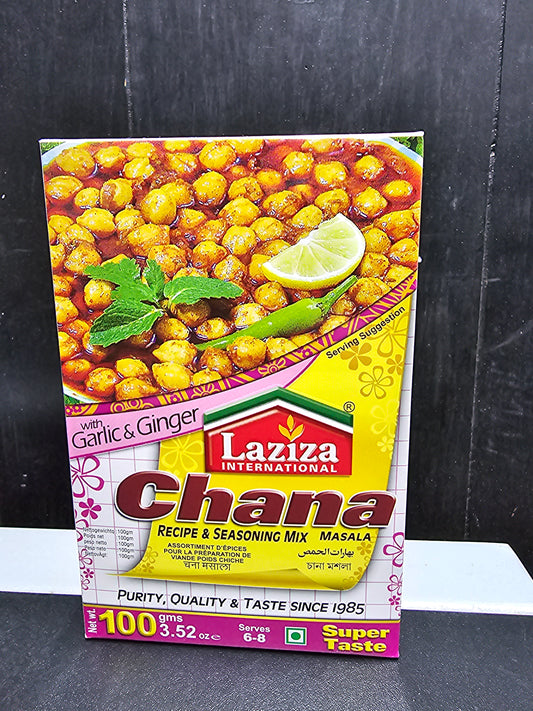 Altasawuq Laziza Chana Masala Mix Recipe and Seasoning with Ginger and Garlic