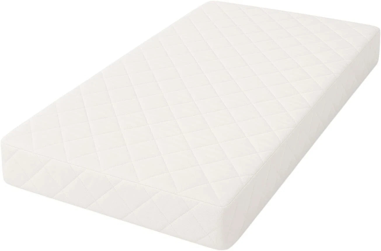 Breathable fibre cot bed mattress 120 x 60 x 10 cm